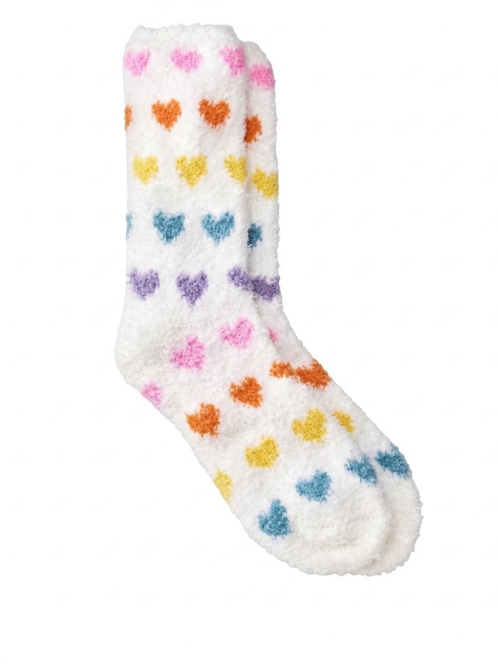 NWT Rainbow Hearts Cozy Crew Socks